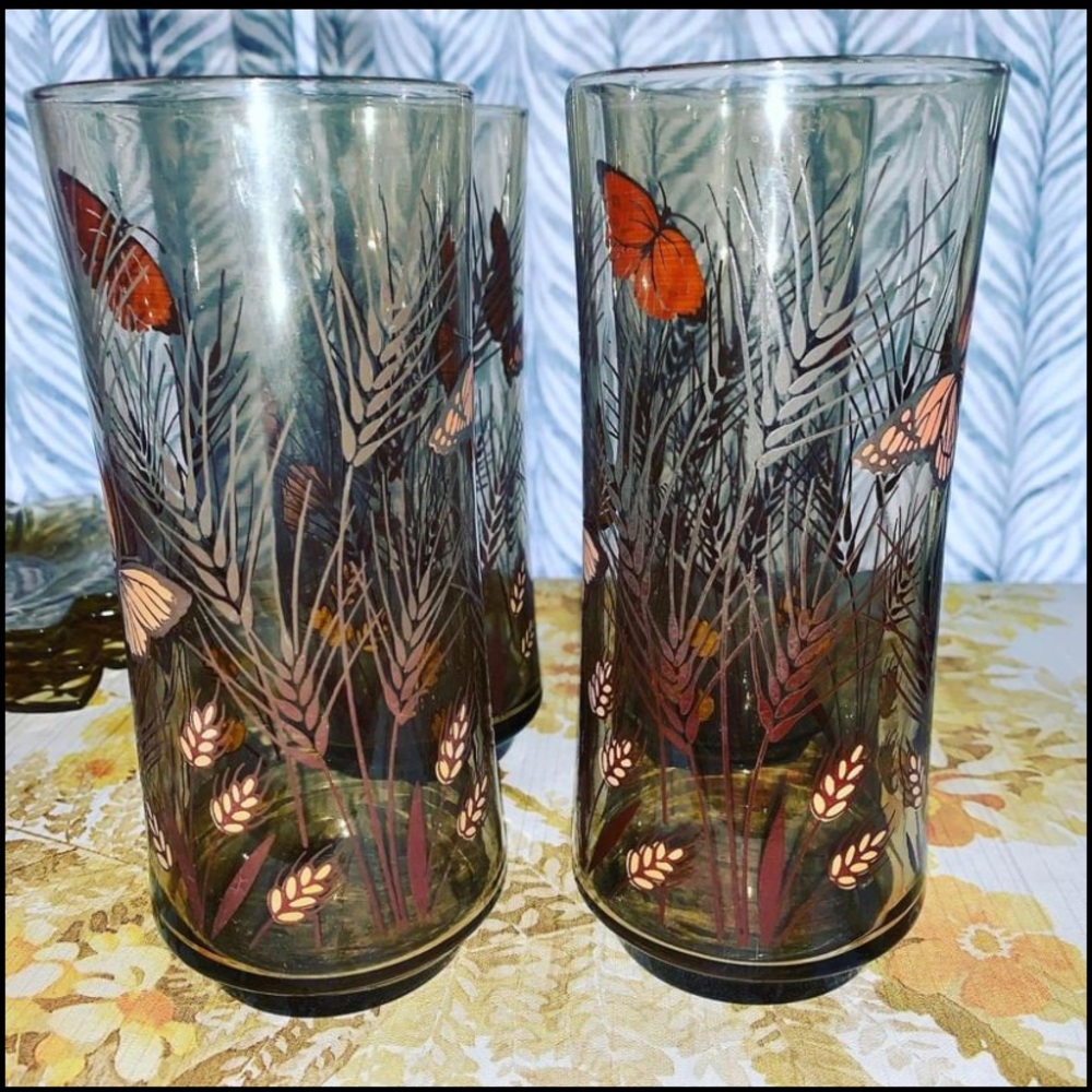 Vintage Libbey monarch tall glasses